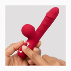 Dual-Stimulation Warming Vibrator side-angle view