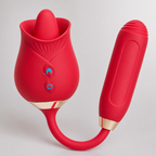 Gen 4 Rose Licking and Suction Stimulator rear-angle view