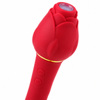 Handled Rose Vibration Stimulator rear-angle view