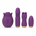 Four-Piece Rose Vibration Kit side-angle view