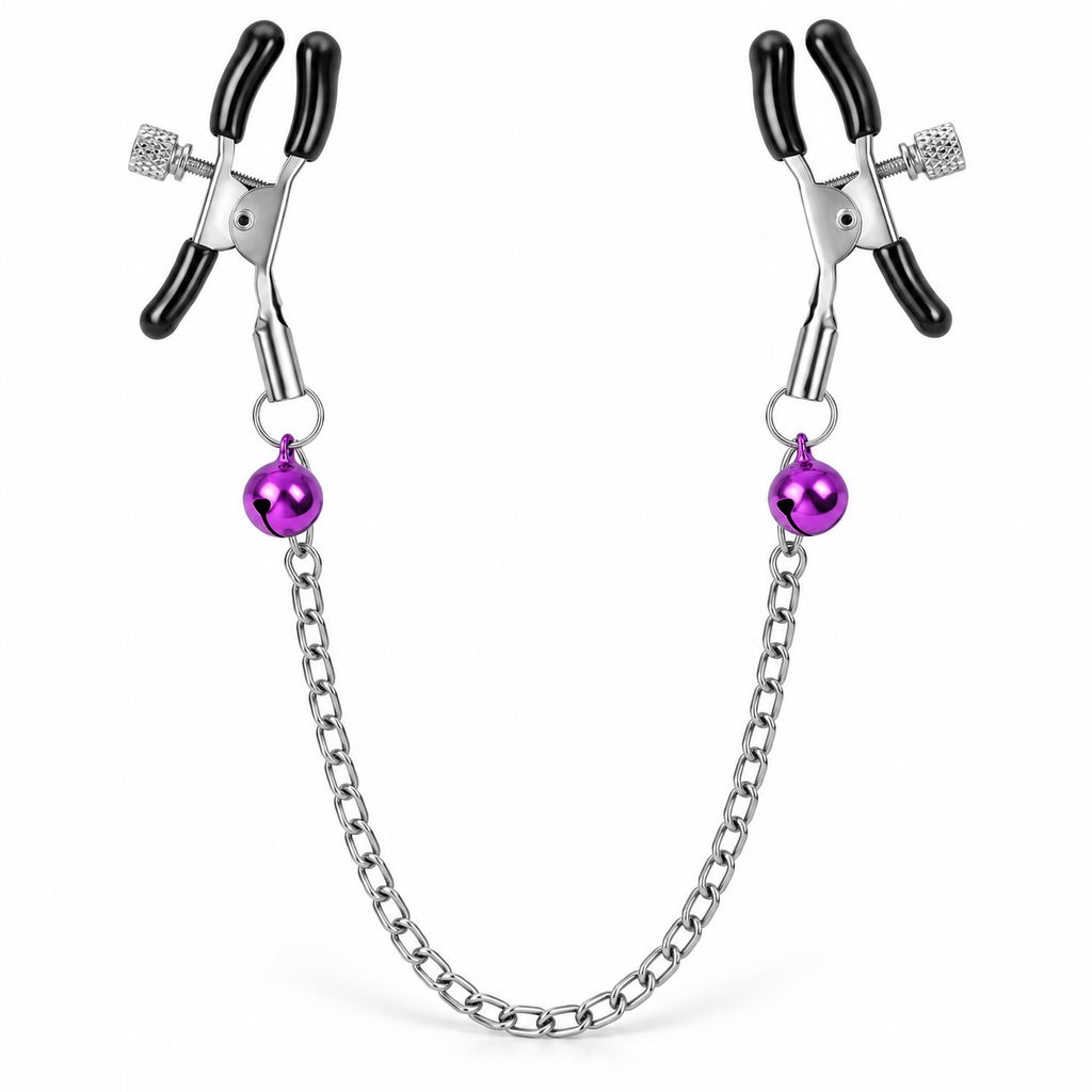 Pink Bell Nipple Clip Pair — gallery:01