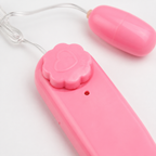 Compact Pink Single Egg Vibrator rear-angle view