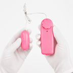 Compact Pink Single Egg Vibrator front product view