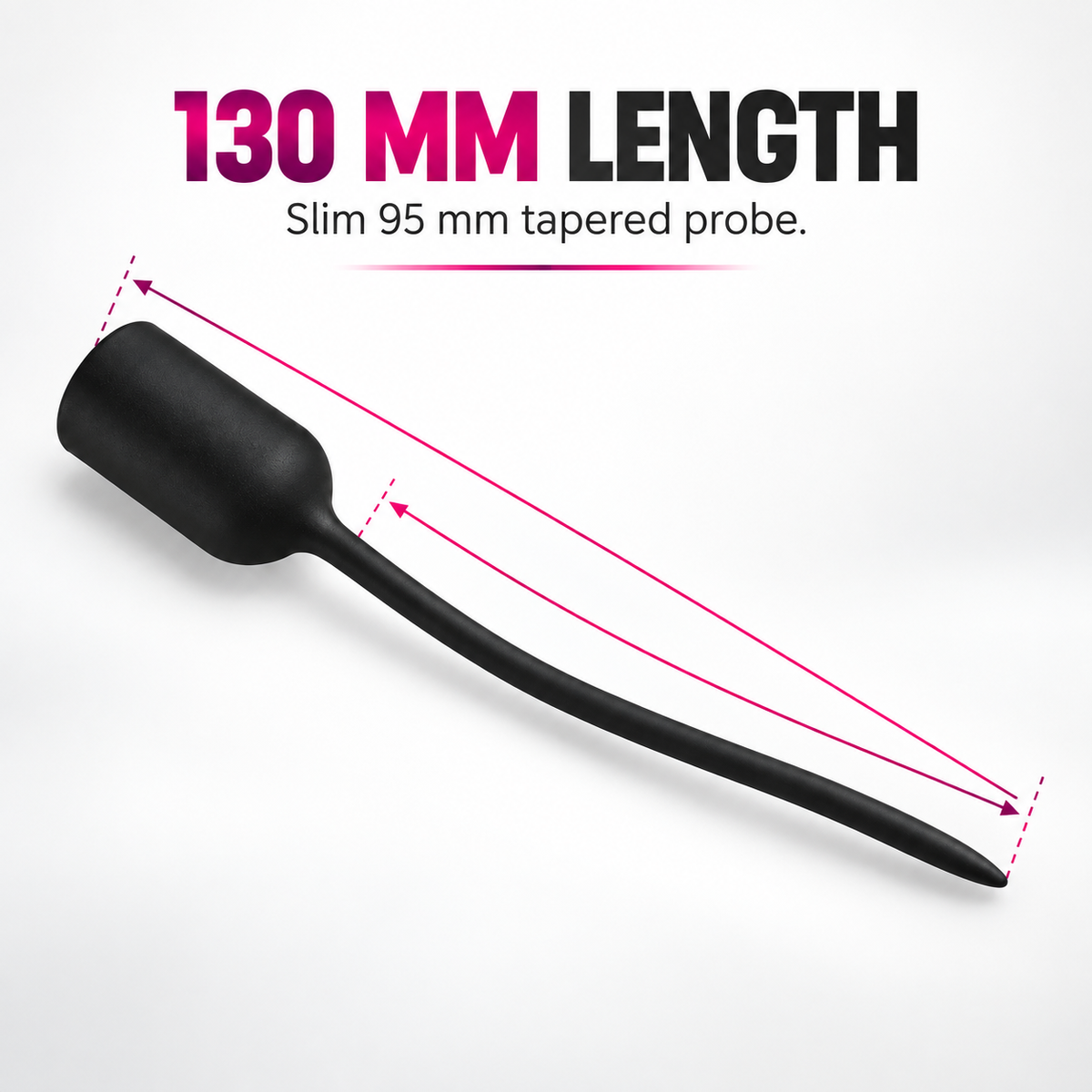 Black Silicone Beginner Urethral Plug — gallery:04