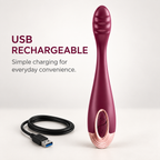 Heated G-Spot Vibrator charging and control details
