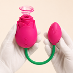 Dual-Head Rose Suction and Licking Stimulator front product view
