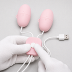 USB Dual Egg Vibrator with Pattern Options key functions overview