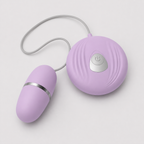 Shell-Controlled 7-Pattern Wired Egg Vibrator side-angle view
