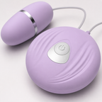 Shell-Controlled 7-Pattern Wired Egg Vibrator rear-angle view