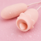 USB-Powered Triple-Head Licking Vibrator rear-angle view