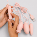 USB-Powered Triple-Head Licking Vibrator key functions overview
