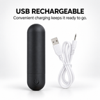 10-Mode Mini Bullet Anal Vibrator charging and control details