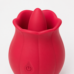Pumpkin Rose Suction and Licking Stimulator rear-angle view