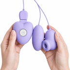 USB-Powered Triple Egg Suction Vibrator front product view