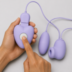 USB-Powered Triple Egg Suction Vibrator key functions overview