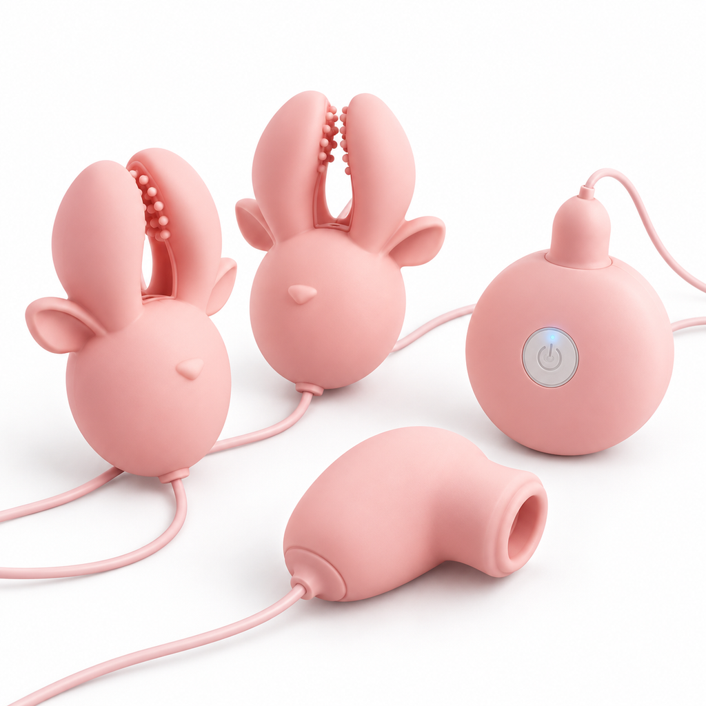 Rechargeable Deer Nipple Clip Set — gallery:02