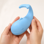 App-Controlled Whale-Shaped Egg Vibrator rear-angle view