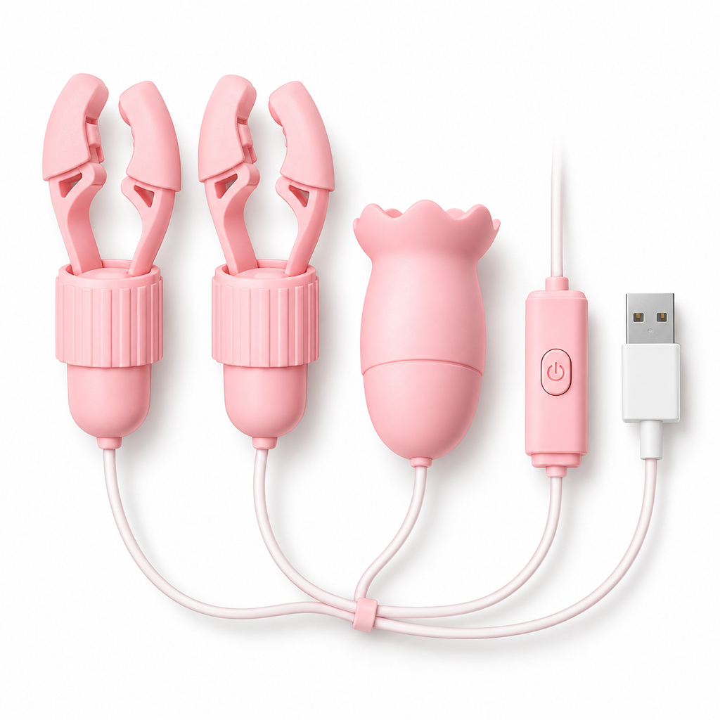 Pink USB Suction Nipple Clip Set — gallery:03