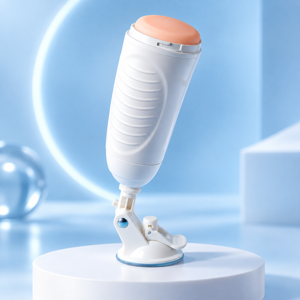 White Automatic Thrusting and Vibrating Masturbator — gallery:01