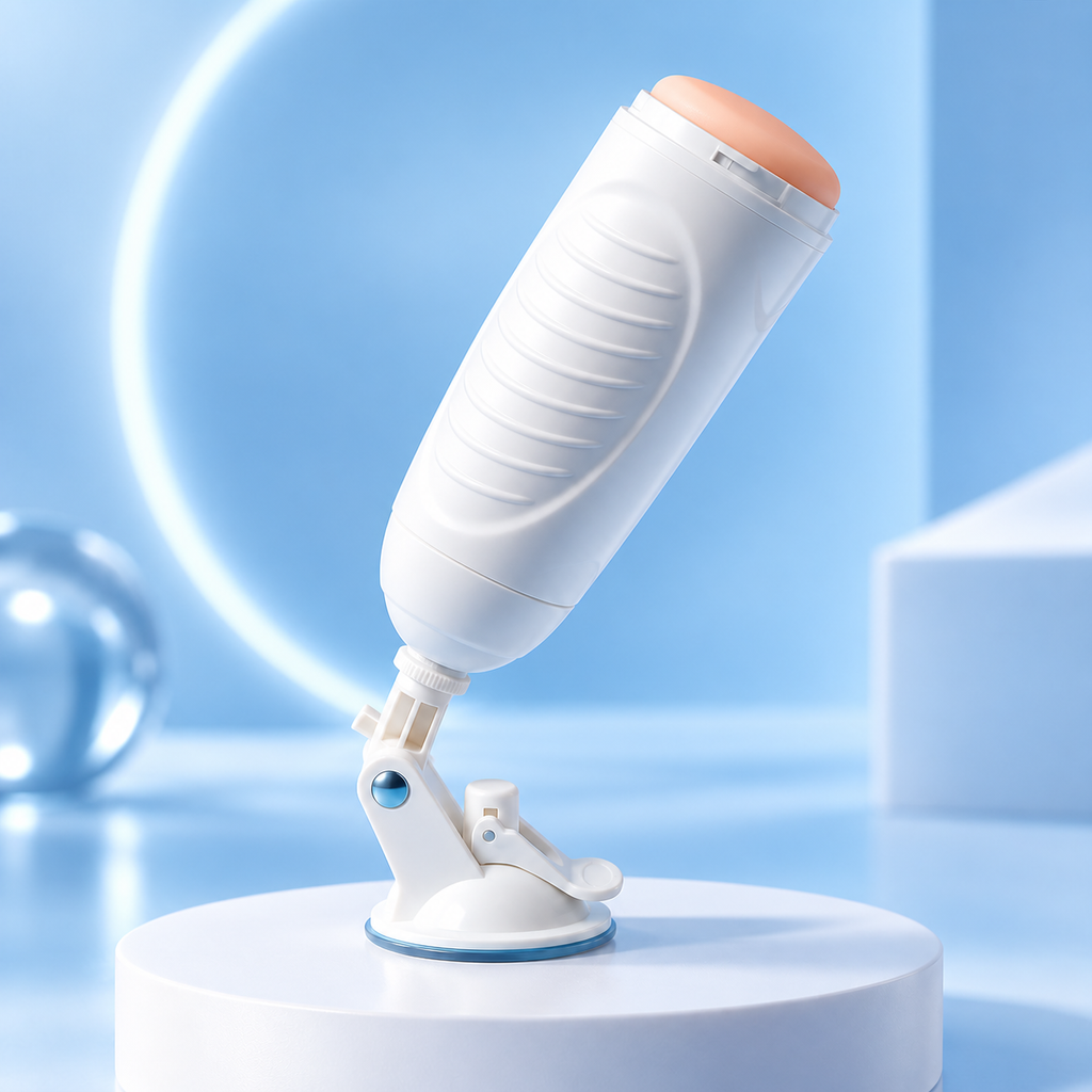 White Automatic Thrusting and Vibrating Masturbator — gallery:02