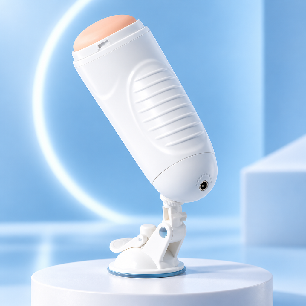 White Automatic Thrusting and Vibrating Masturbator — gallery:03
