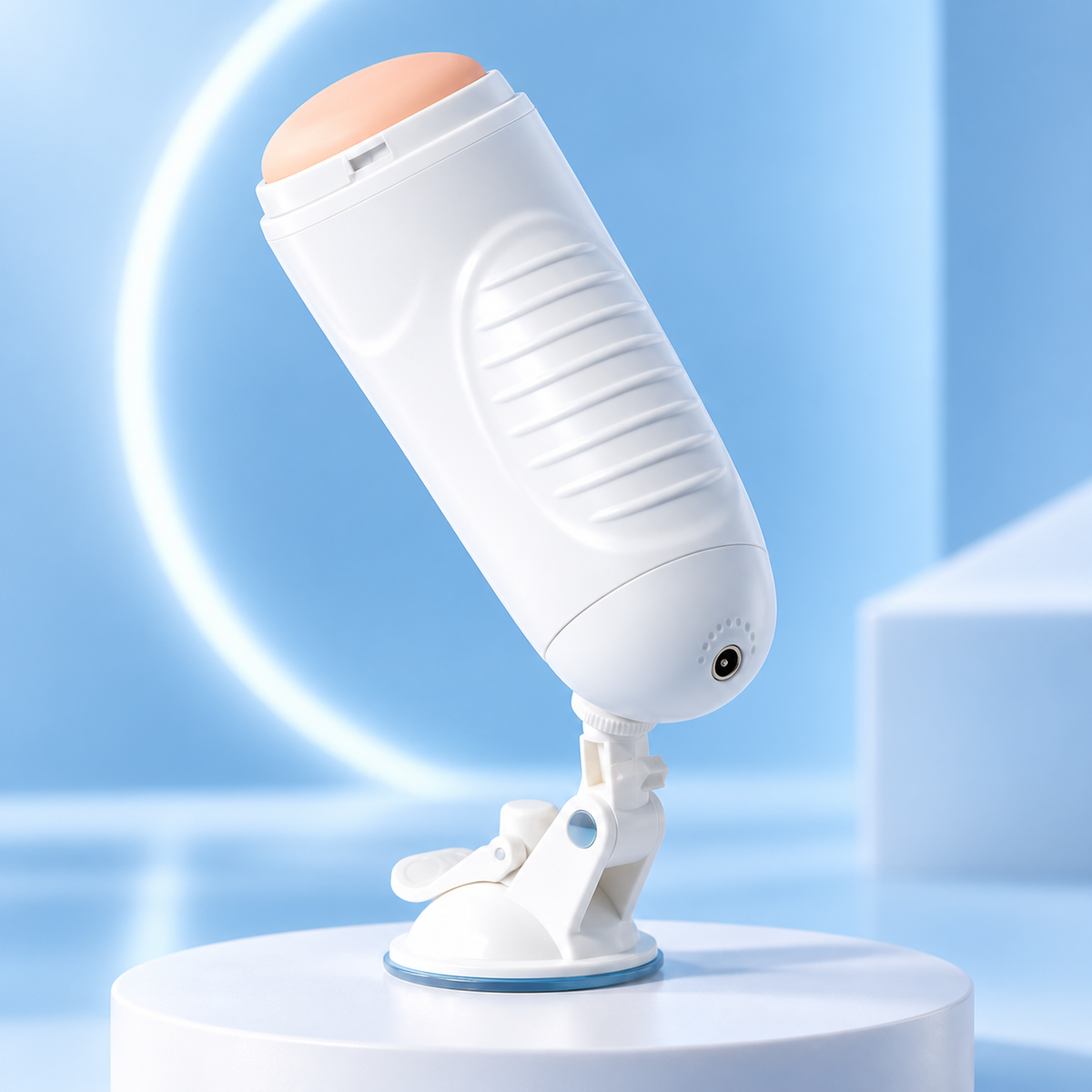White Automatic Thrusting and Vibrating Masturbator — gallery:03