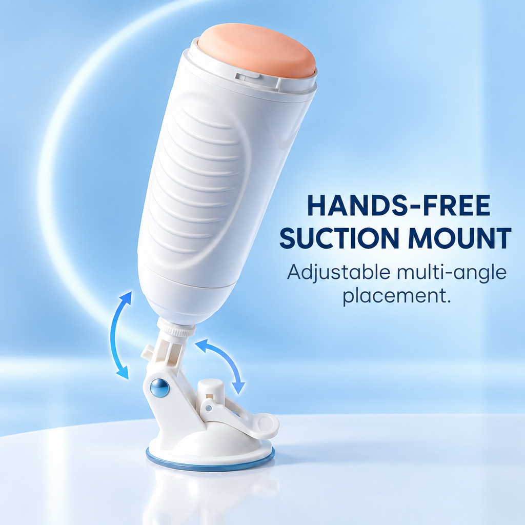 White Automatic Thrusting and Vibrating Masturbator — gallery:04