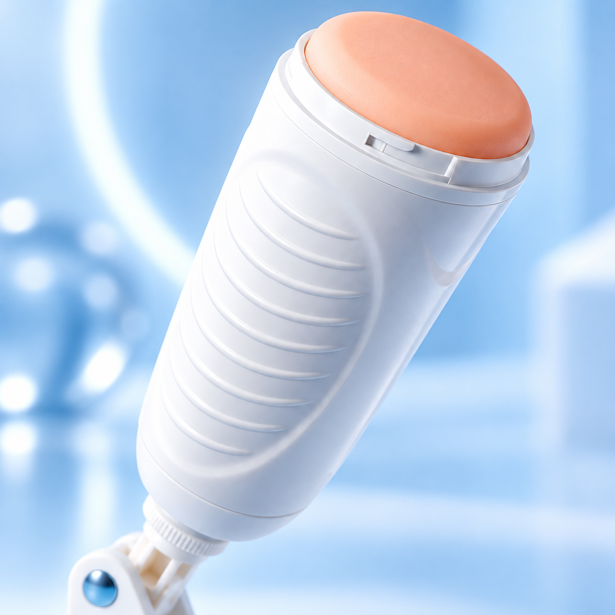White Automatic Thrusting and Vibrating Masturbator — gallery:05