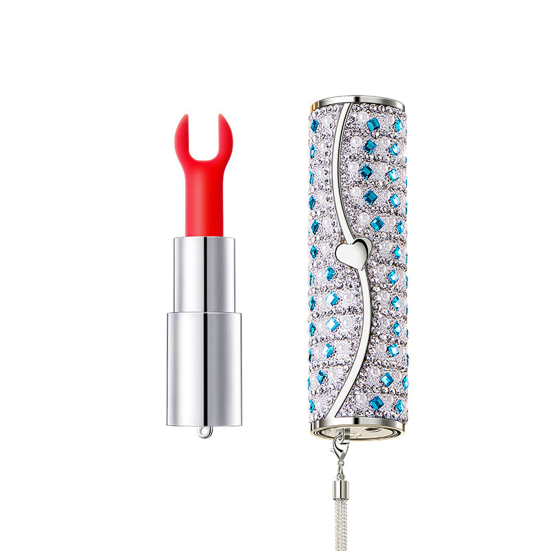 10-Mode Classic Lipstick Vibrator — variant:深蓝之吻