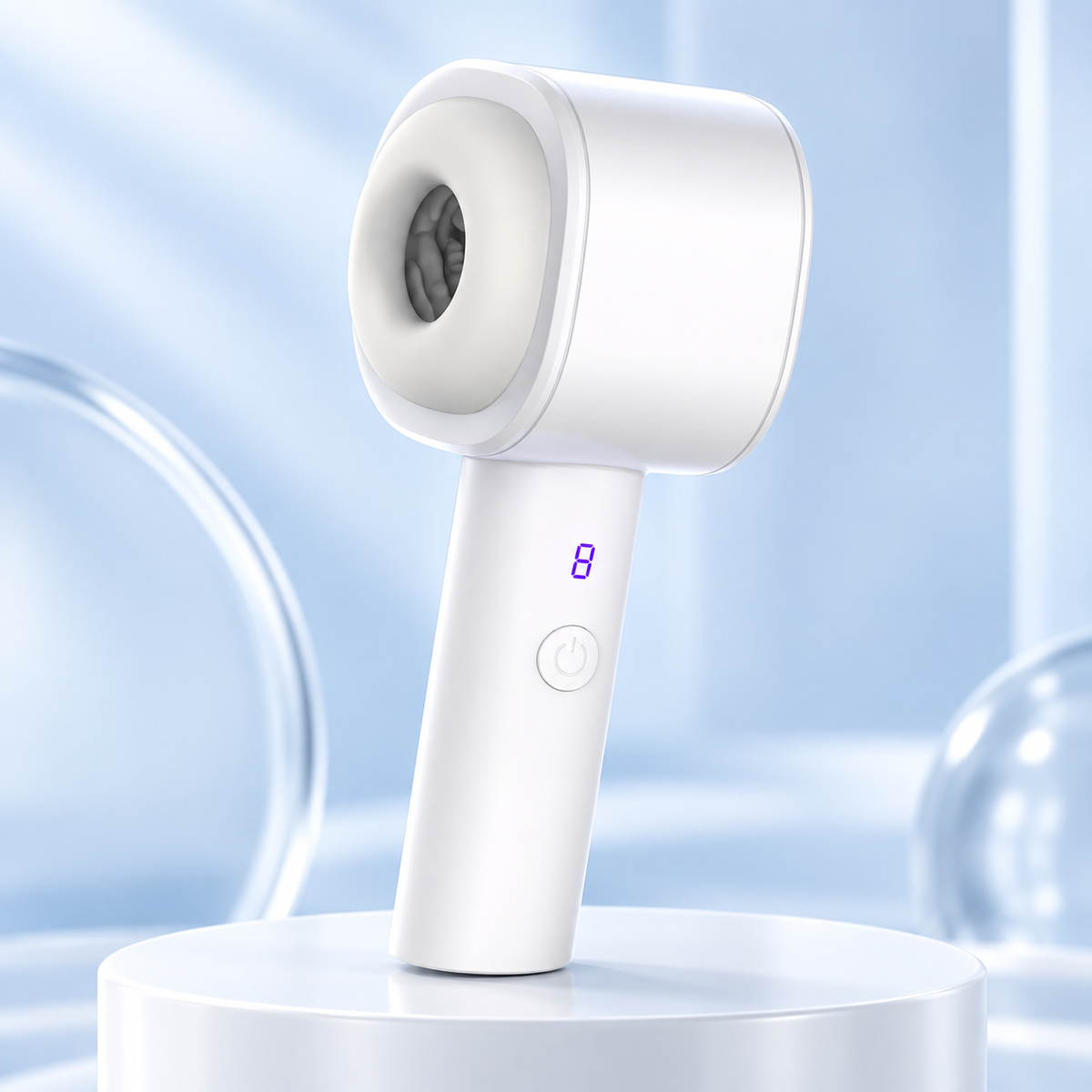 M60 White Automatic Thrusting Suction Masturbator — gallery:01