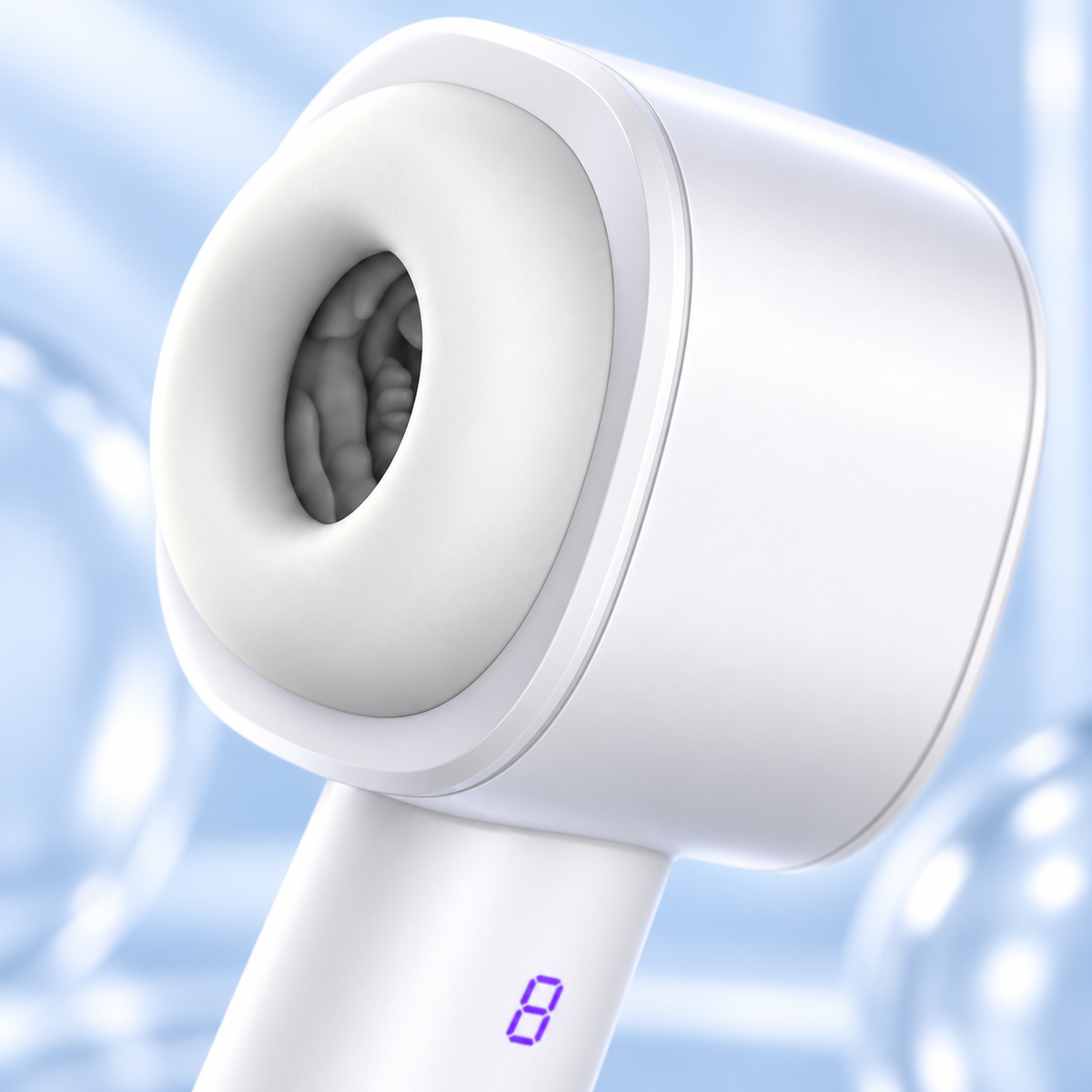 M60 White Automatic Thrusting Suction Masturbator — gallery:05
