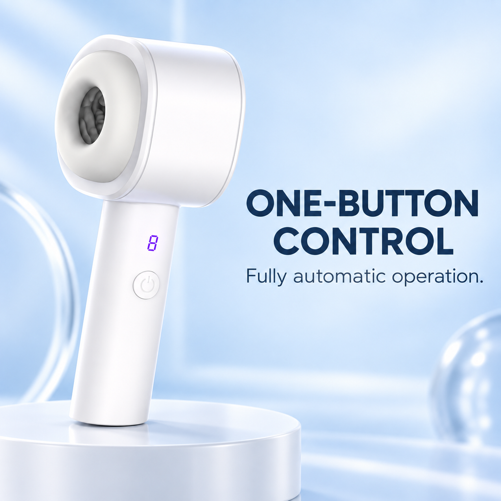 M60 White Automatic Thrusting Suction Masturbator additional feature overview