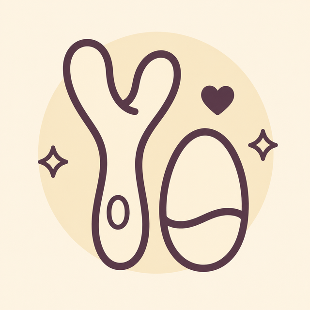 Minimal line drawing of a personal wellness toy set