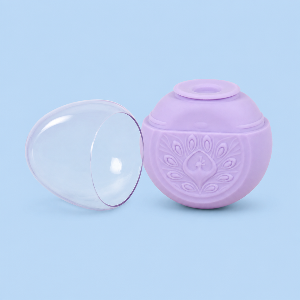 Compact air-pulse clitoral stimulator with ten modes