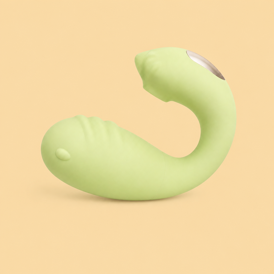 Heated wireless wearable suction vibrator