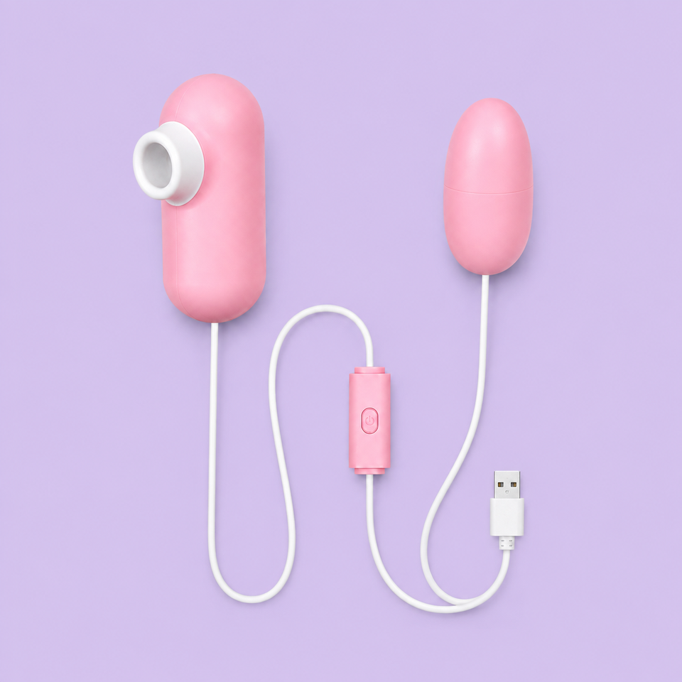 USB egg suction and licking stimulator