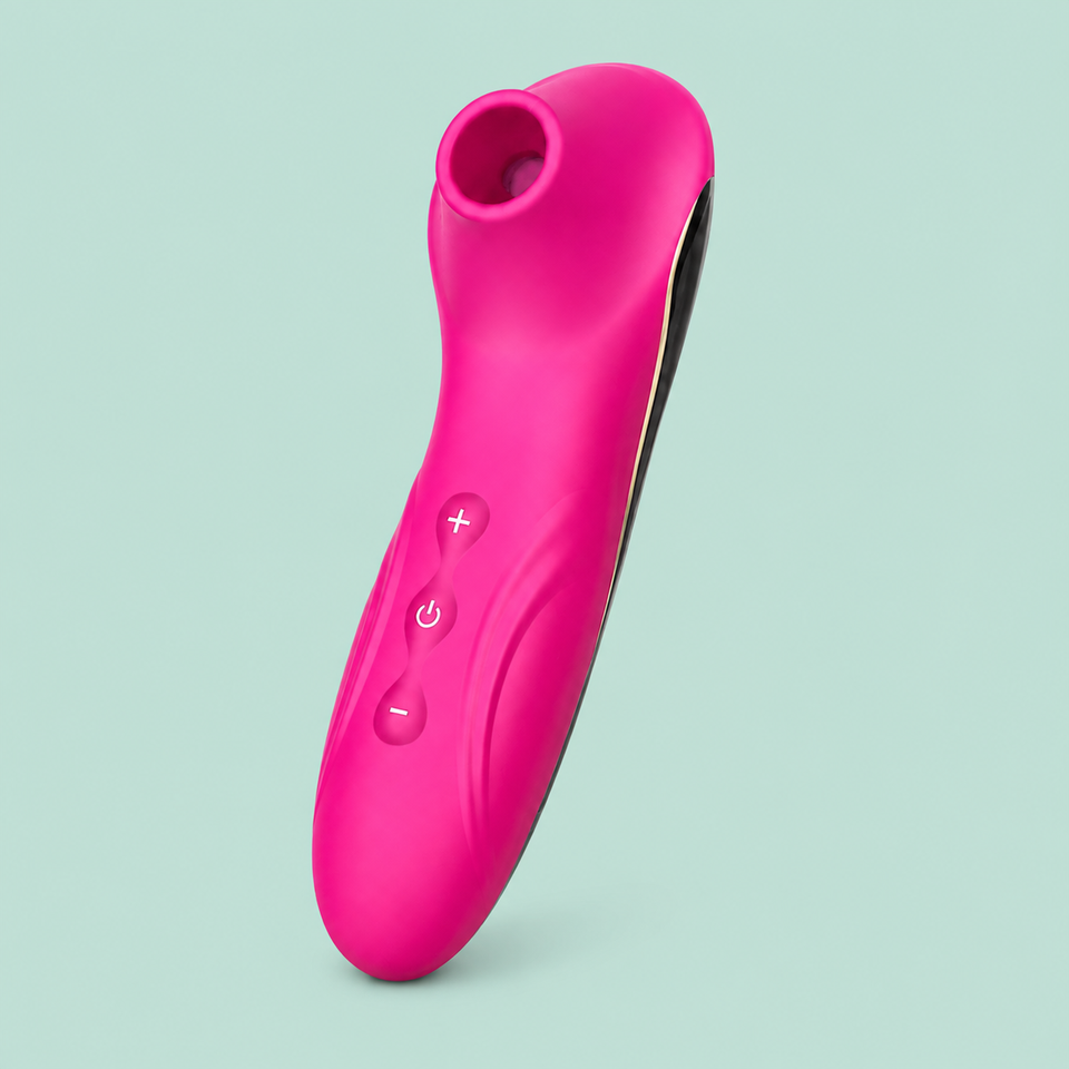 Compact ten-pattern suction stimulator
